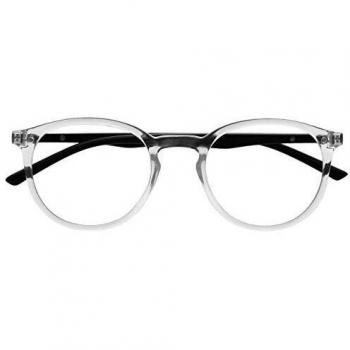 Opulize Met Bloqueo Luz Azul Gafas Computadora Juego De Azar Claro Negro Hombres Mujeres Bisagras Resorte B60-C +0,00