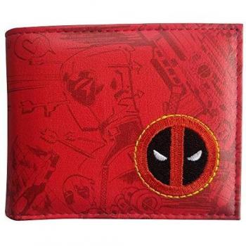 Difuzed MW763301DED, Cartera Plegable Marvel Deadpool Grafitti para Niños, Red, pequeño