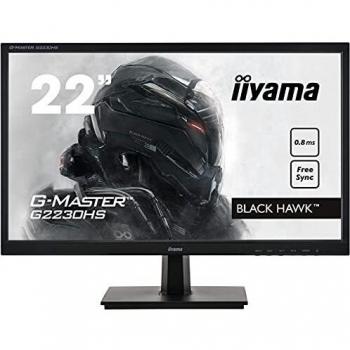 iiyama G-MASTER G2230HS-B1 21.5 Full HD LED Monitor, 1920 x 1080, 0.8ms Response Time, 75Hz Refresh Rate, HDMI, VGA, DisplayPort