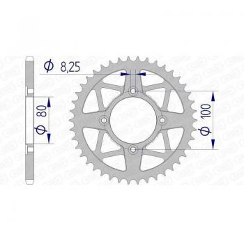 CORONA AFAM 42D - Corona de aluminio, modelo 93320, compatible con sistemas de transmisión de bicicletas, diseño ligero y duradero, ideal para mejorar el rendimiento en ciclismo