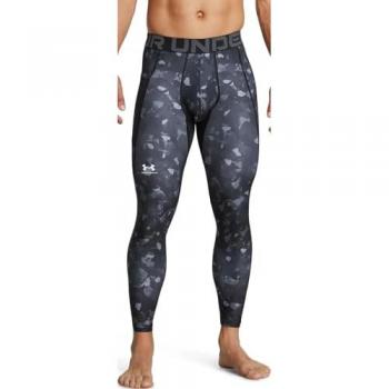 Under Armour Mallas Heatgear Armour Printed para Hombre, Leggings Negros, Talla S