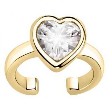 Pendientes Exigo Ear Cuff Earring Yg+heart White Cz de Latón Mujer - La Petite Story Mod. LPS02ARQ144