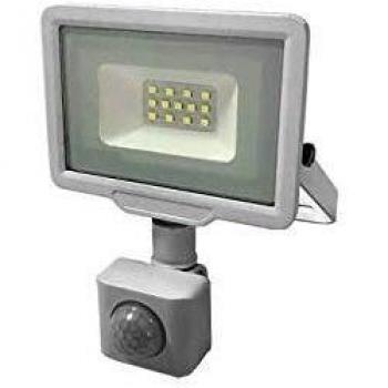 Foco LED 10W con Sensor de Movimiento, 4500K, IP65, 800 lm