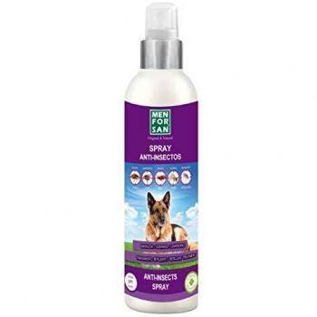 MENFORSAN Spray Anti-Insectos con Margosa, Geraniol Y Lavandino Perros - 250 ml