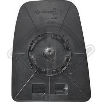 Cristal de espejo retrovisor exterior DIEDERICHS 3590129