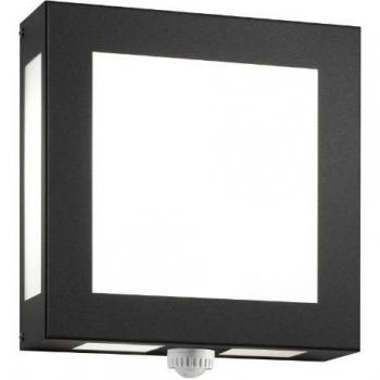 Aplique de pared exterior Legendo antracita con sensor IP44 E27