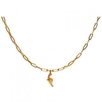 Collar BANG BANG P D PAOLA CO01-174-U Mujer plata en dorado circonitas.