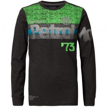 Petrol - Camiseta de Manga Larga - Manga Larga - para niño Grau