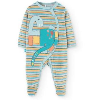 Boboli Pelele de bebé niño de terciopelo con patrón de rayas