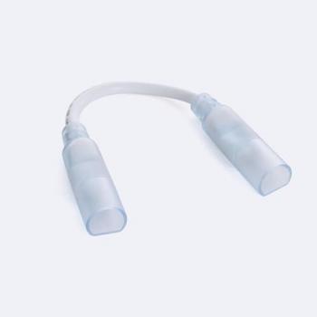 Conector Doble para Tira Neón LED Regulable 220V Circular SFLEX14 Ø14 mm