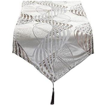 Camino de Mesa Poliéster Gris DKD Home Decor