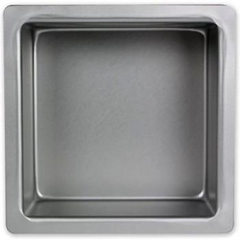 PME Cuadrado Molde para Pastel de Aluminio, Plateado, 8 x 8 x 4 Pulgadas