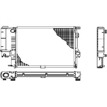 Hella 8MK 376 711-124 Radiador, Refrigeración del Motor