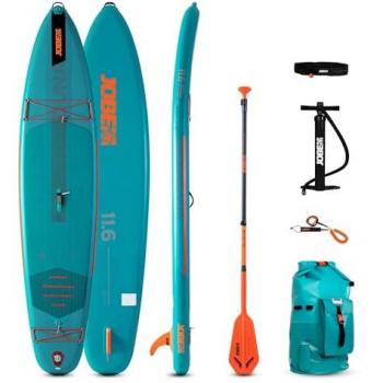 Jobe Duna 11'6'' Premium Verde - Sup Paddle Inflable Hinchable, Longitud: 11'6'', Incluye kit de reparación, Bomba de inflado, Aletas desmontables, Material PVC de alta calidad
