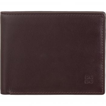 Cartera mediana de hombre Dudu de piel con monedero y tarjetero, colorido Nappa cuero, tecnología RFID, incluye titular de tarjetas