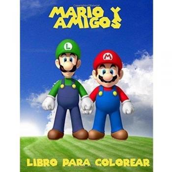 Mario y amigos livro para colorir: un gran libro para colorear  para los niños de 40 páginas  de diversión.