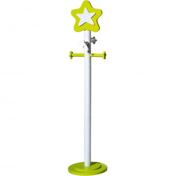 Alondra H552-G2325 - Percha de pie infantil con forma de estrella, color verde brillo