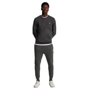 Lyle & Scott Men's Skinny Sweatpants - Grey and Black, Extra Small to Size 32