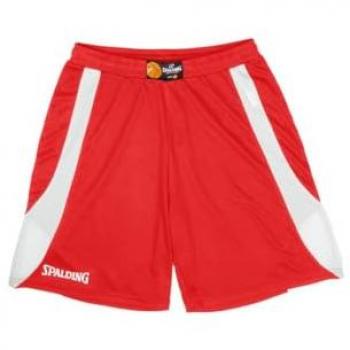 Pantalón Corto Deportivo para Hombre Spalding Jam Rojo/Blanco, Talla XXL, Ideal para Baloncesto