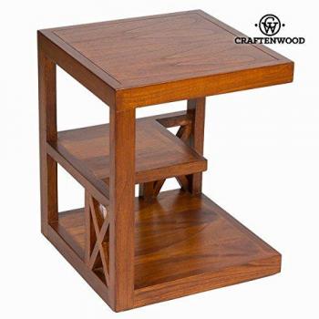 Mesita con estante forest - Colección Chocolate by Craften Wood