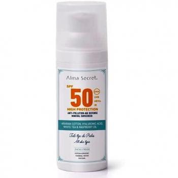 Alma Secret Crema FACIAL con alta protección solar SPF50-50 ml