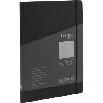 Libreta A4 Puntos Espiral Escondida Ecoqua Plus Fabriano Boutique Negro