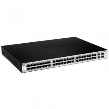 D-Link DGS-1210-48 Managed L2 48-Port Gigabit Ethernet Network Switch with Full Duplex Capability, Black
