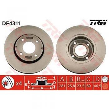 TRW DF4311 Brake Disc