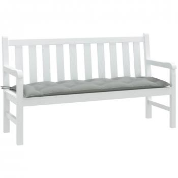Cojín para banco de jardín tela 150x50x7 cm Color Antracita melange, Gris claro melange, Gris oscuro melange - Cojín Decorativo de Asiento