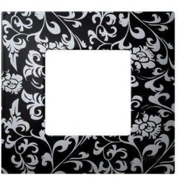 Simon 2700617-804 - Funda 1 Elemento Vintage Negro-Plata
