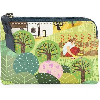 Monedero de mujer Amsterdam de piel con bloqueo Rfid en color country