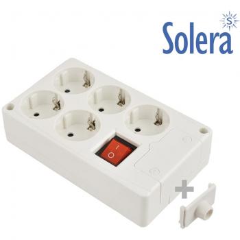 Regleta Enchufes 5 Tomas con Interruptor Solera 8105il
