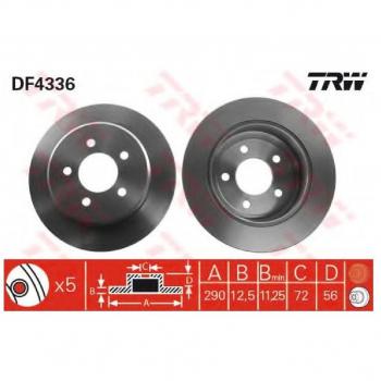 TRW Automotive AfterMarket DF4336 Brake Disc