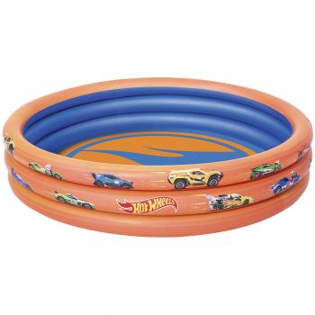 Piscina Hinchable Autoportante Infantil Hot Wheels 122 x 25 cm para Mayores de 2 Años