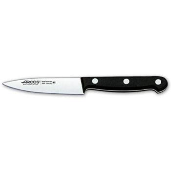 Arcos Serie Universal, Cuchillo Cocinero, Hoja de Acero Inoxidable Nitrum 100 mm, Mango de Polioximetileno, POM Color Negro