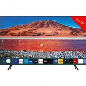 Televisor LED 65 Samsung Crystal UHD 4K Smart TV HDR10+ Compatible Asistentes de Voz Tap View