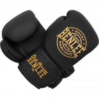 Guantes de Boxeo de Cuero Benlee Wakefield 12 oz Negro / Dorado Unisex