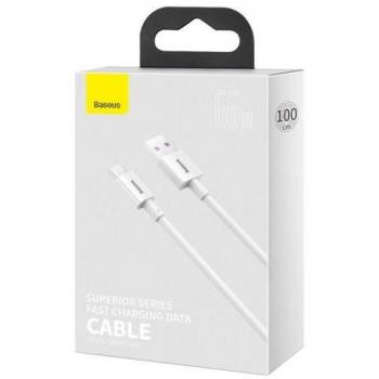 Baseus CATYS-02 Cable de Datos y Carga Rápida Tipo C - Blanco