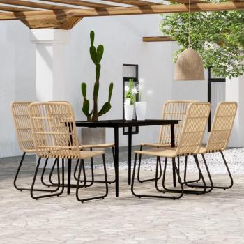 7 Piece Oak Garden Dining Set