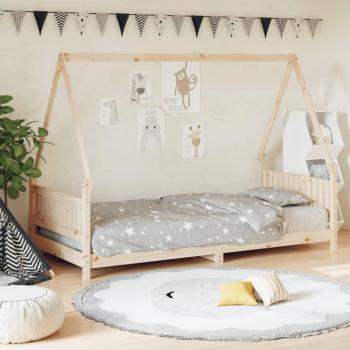 Cama infantil de madera maciza de pino 90x190 cm