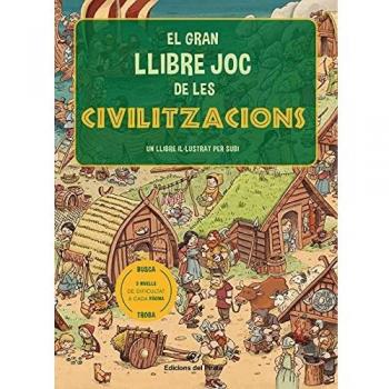 El gran llibre joc de les civilitzacions: Un llibre amb 3 nivells de joc de 3 a 8 anys. Coneix 6 civilitzacions diferents!: 1
