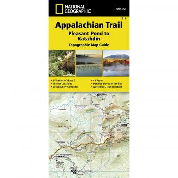 Appalachian Trail: Pleasant Pond to Katahdin Map [Maine]