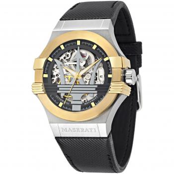 MASERATI Men's Analogue Automatic Watch with Leather Strap – R8821108011