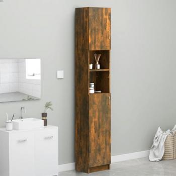 Mueble de baño ahumado roble 32x25,5x190 cm madera multicapa