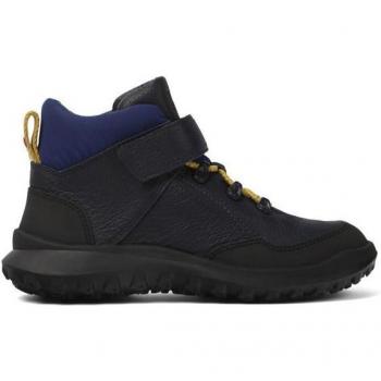 Camper CRCLR Navy Blue Leather Boots for Kids with Gore-Tex Technology, Size 31