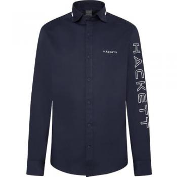 Camisa de Hombre Hsport Racer Clásica de Algodón Navy XL - Hackett