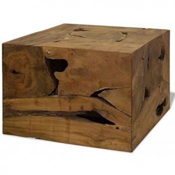 vidaXL Coffee Table 50x50x35 cm Genuine Teak Brown