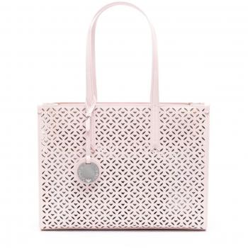 Emporio Armani Women's Perforated Medium Tote Bag in Pink | Size UNI | Y3D244YVX3E80709