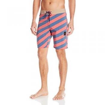 Volcom Stripey Slinger - Bañador para hombre, color rojo / azul, talla 33