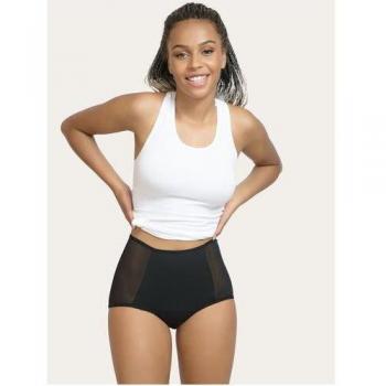 Anaissa Pack de 2 Bragas Menstruales Algodón Orgánico Absorción Abundante Valeria Negro Talla XL